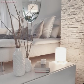 Creative Cables - Επιτραπέζιο Μεταλλικό Φωτιστικό Posaluce Με Λευκό Κυλινδρικό Καπέλο Creative Cables - Επιτραπέζιο Μεταλλικό Φωτιστικό Posaluce Με Λευκό Κυλινδρικό Καπέλο
