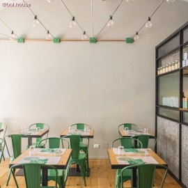 Creative Cables - Έτοιμη Γιρλάντα Lumet 7,5m Υφασμάτινο Καλώδιο Πλακέ Με 5 Μαύρα Ντουί