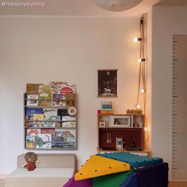 Creative Cables - Έτοιμη Γιρλάντα Lumet 7,5m Υφασμάτινο Καλώδιο Πλακέ Με 5 Μαύρα Ντουί