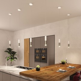 Creative Cables - Κρεμαστό Σωληνωτό Φωτιστικό Σποτ Μεταλλικό Tub-E14 Διπλό