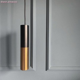 Creative Cables - Κρεμαστό Σωληνωτό Φωτιστικό Σποτ Μεταλλικό Tub-E14 Διπλό