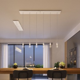 Creative Cables - Μοντέρνο Κρεμαστό Φωτιστικό 3φωτο Με Ορθογώνια Rοζέτα Μεταλλικά Στοιχεία