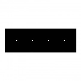 Crative Cables - Κρεμαστό 4φωτο Με Ορθογώνια Ροζέτα Και Μεταλλικά Στοιχεία