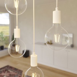 Creative Cables - Κρεμαστό Φωτιστικό 7φωτο Με Ορθογώνια Ροζέτα Και Μεταλλικά Στοιχεία