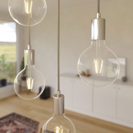 Creative Cables - Κρεμαστό Φωτιστικό 7φωτο Με Ορθογώνια Ροζέτα Και Μεταλλικά Στοιχεία