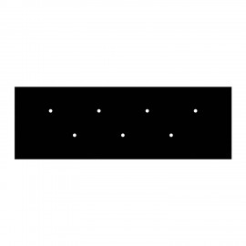 Creative Cables - Κρεμαστό Φωτιστικό 7φωτο Με Ορθογώνια Ροζέτα Και Μεταλλικά Στοιχεία