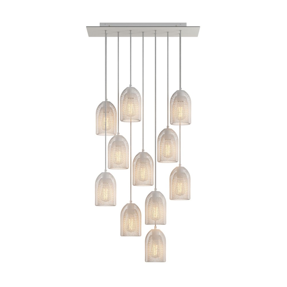 Creative Cables - Μοντέρνο Κρεμαστό Φωτιστικό 11φωτο Με Καπέλα Κλουβιά Ghostbell