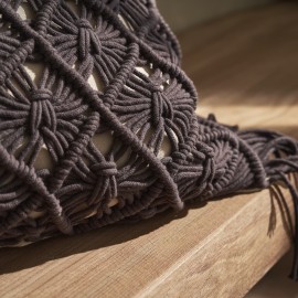 Μαξιλαροθήκη 45x45cm GOFIS HOME  Sahara Volcanic Grey 193/48