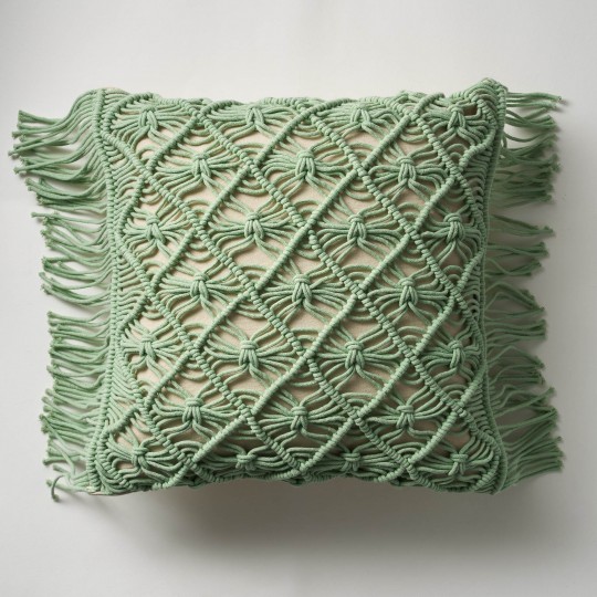 Μαξιλαροθήκη 43x43cm GOFIS HOME Natural Fog Green 196