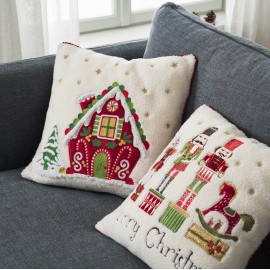 Μαξιλαροθήκη 43x43cm GOFIS HOME  Xmas  314