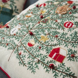 Μαξιλαροθήκη 43x43cm GOFIS HOME  Xmas  341