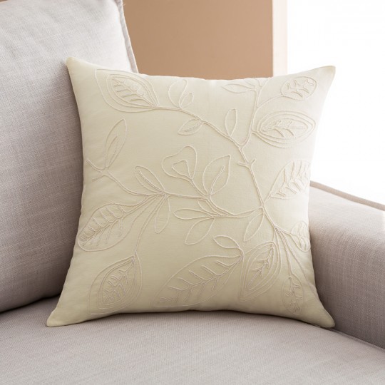 Μαξιλαροθήκη 43x43cm GOFIS HOME Light veil Vanilla 381/ 05