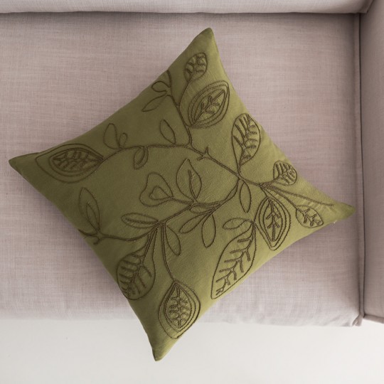 Μαξιλαροθήκη 43x43cm GOFIS HOME Pale Nature Green 381/ 30