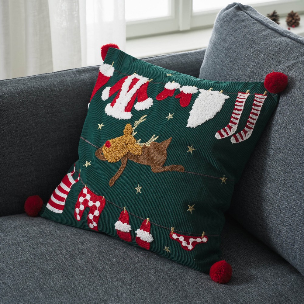 Μαξιλαροθήκη 43x43cm GOFIS HOME  Xmas  387