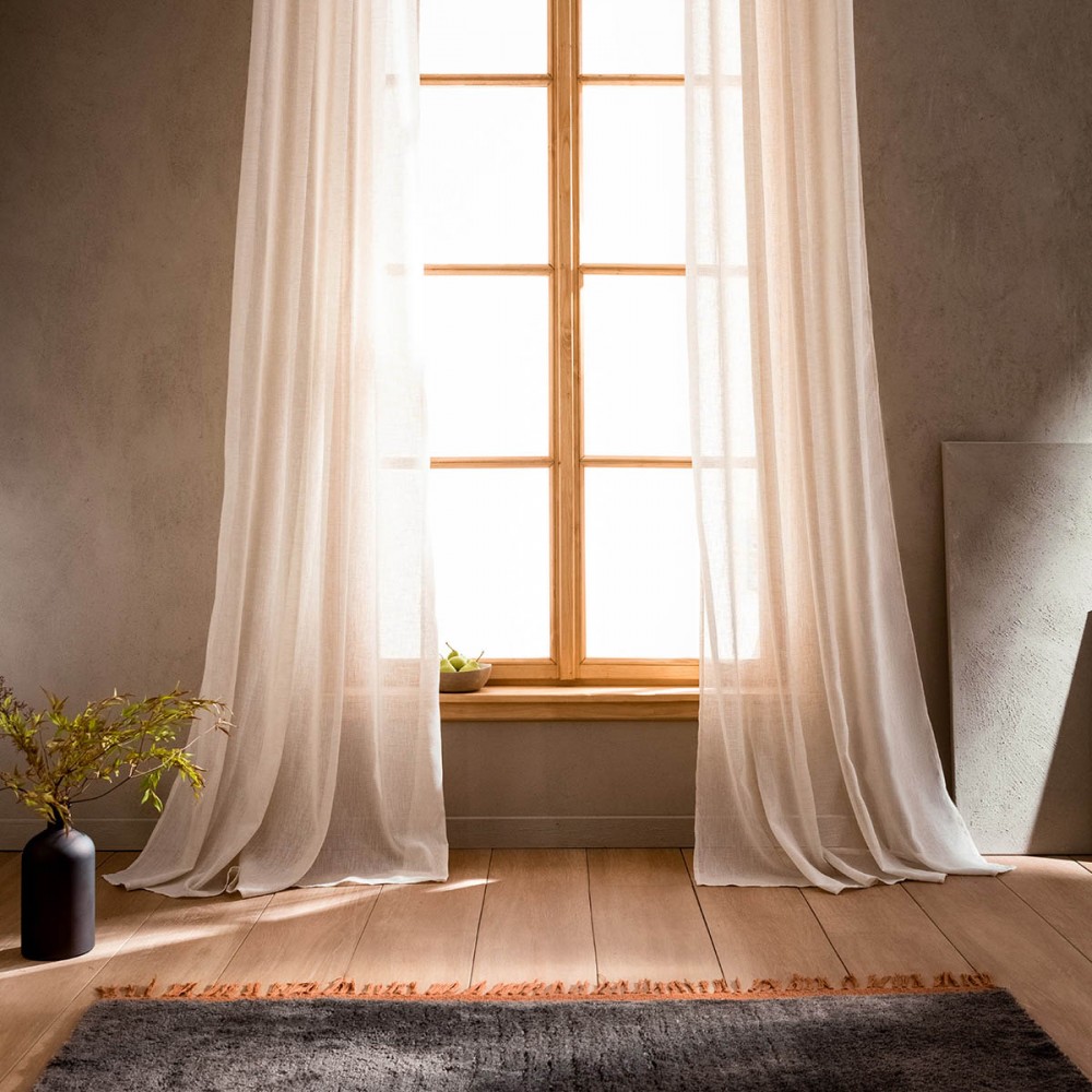 Κουρτίνα με σιρίτι 350x295cm GOFIS HOME  Combe Beige 502/06