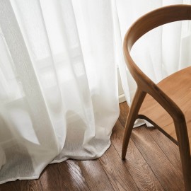 Κουρτίνα με σιρίτι 140x295cm GOFIS HOME  Maisy White 507/05