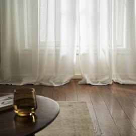 Κουρτίνα με σιρίτι 140x295cm GOFIS HOME  Maisy White 507/05