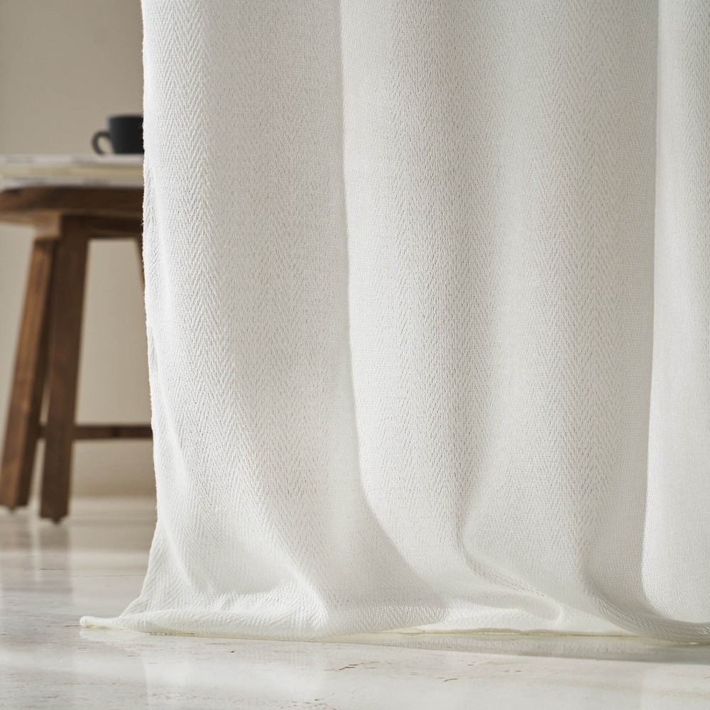 Κουρτίνα με σιρίτι 140x295cm GOFIS HOME Velmira OffWhite 509