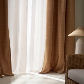 Έτοιμη Κουρτίνα 130x270cm GOFIS HOME Teyana Mustard Yellow 656