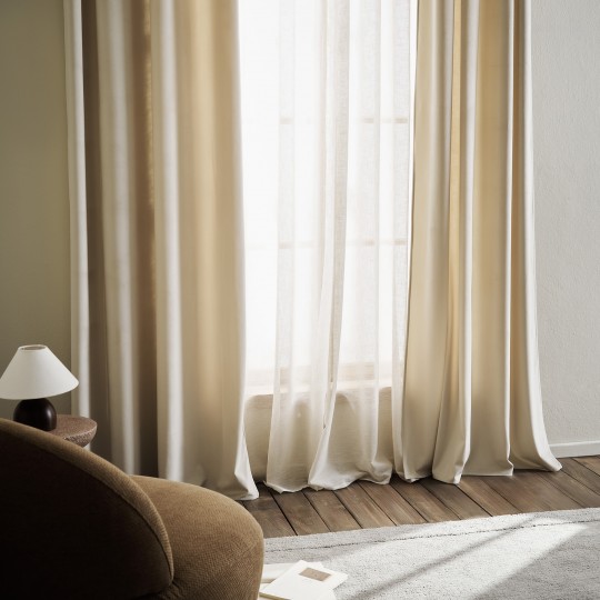 Κουρτίνα με σιρίτι 140x280cm GOFIS HOME  Winter Moon ecru 711/05 Κουρτίνα με σιρίτι 140x280cm GOFIS HOME  Winter Moon ecru 711/05