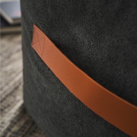 GOFIS HOME - πουφ 40x50x50cm Nadinia Perl Grey 137/01