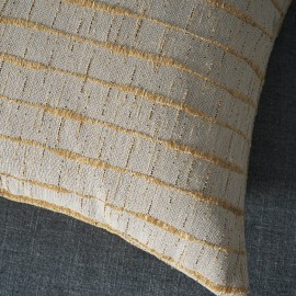 Μαξιλαροθήκη 50x50cm GOFIS HOME  Vespera  Leaf Gold 148/04