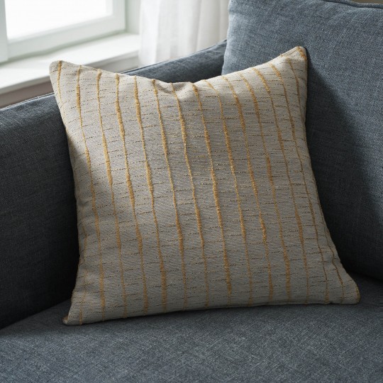 Μαξιλαροθήκη 50x50cm GOFIS HOME  Vespera  Leaf Gold 148/04