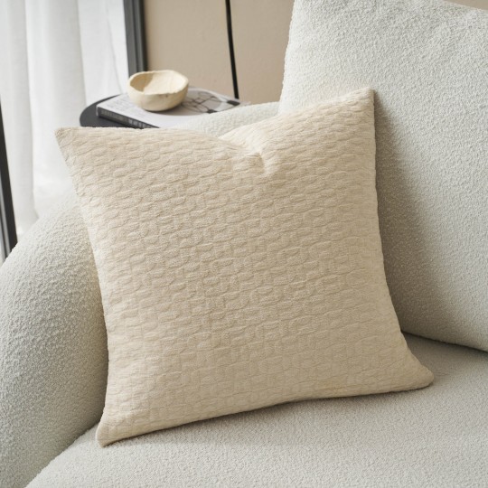 Μαξιλαροθήκη 50x50cm GOFIS HOME  Ondine Ecru 184/05