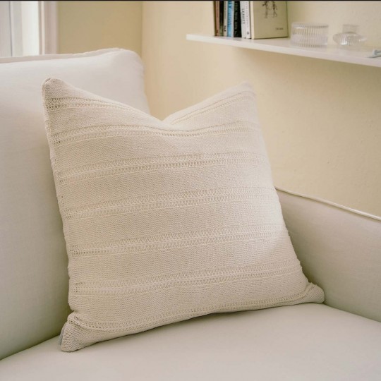 Gofis Home - Μαξιλαροθήκη 43x43cm Cerelia Moon Ecru 380/05