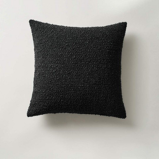 Μαξιλαροθήκη 43x43cm GOFIS HOME  Saga Pure Black 445/14