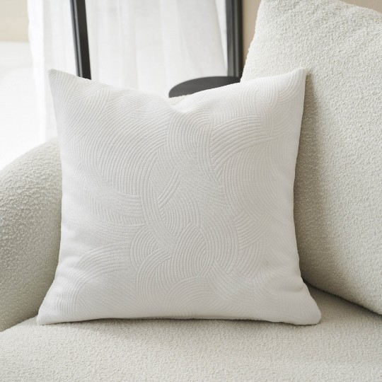 Μαξιλαροθήκη 50x50cm GOFIS HOME  Nimbus Polar White 447/26