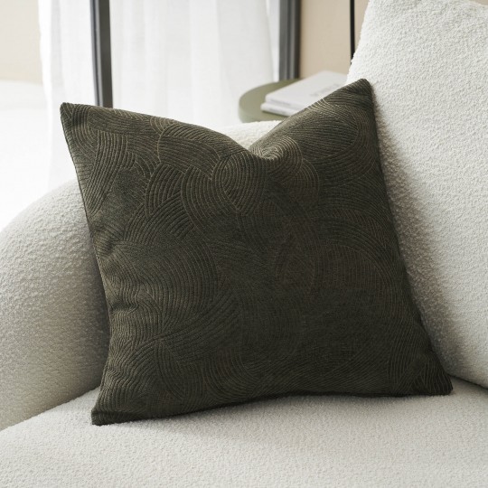 Μαξιλαροθήκη 50x50cm GOFIS HOME  Nimbus Weed Green 447/57