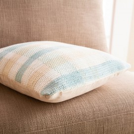 Μαξιλαροθήκη 43x43cm Tic-tac-toe Aqua 477