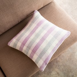 Μαξιλαροθήκη 43x43cm Tic-tac-toe Λιλά 477