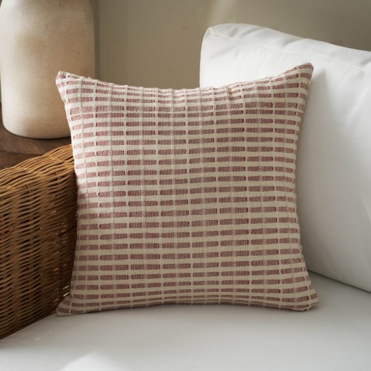 Μαξιλαροθήκη 43x43cm GOFIS HOME Elysia Dusty Rust 531/02