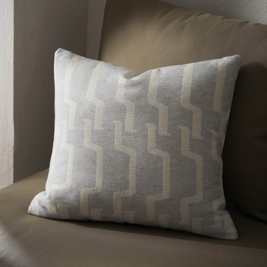 Μαξιλαροθήκη 50x50cm GOFIS HOME Clover Grey 558/15