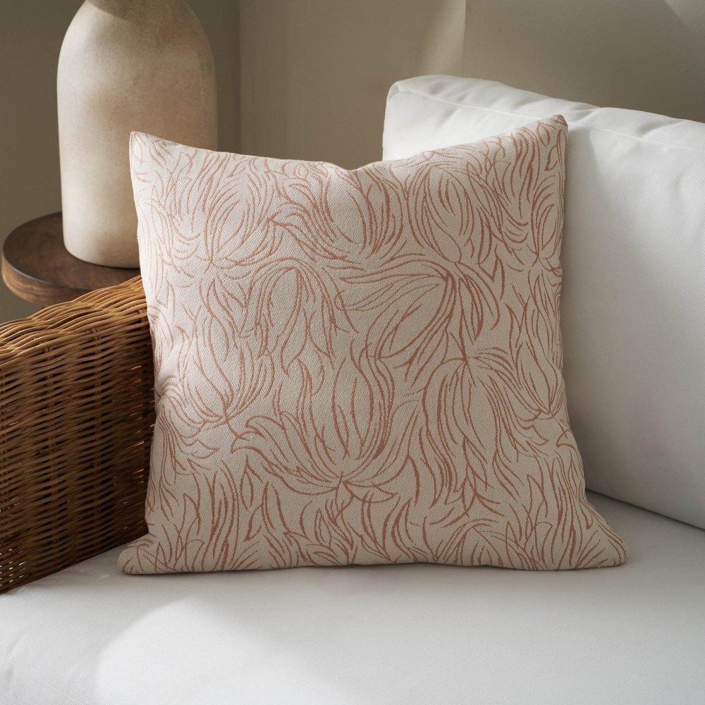 Μαξιλαροθήκη 50x50cm GOFIS HOME Delia Dusted Clay 563/03