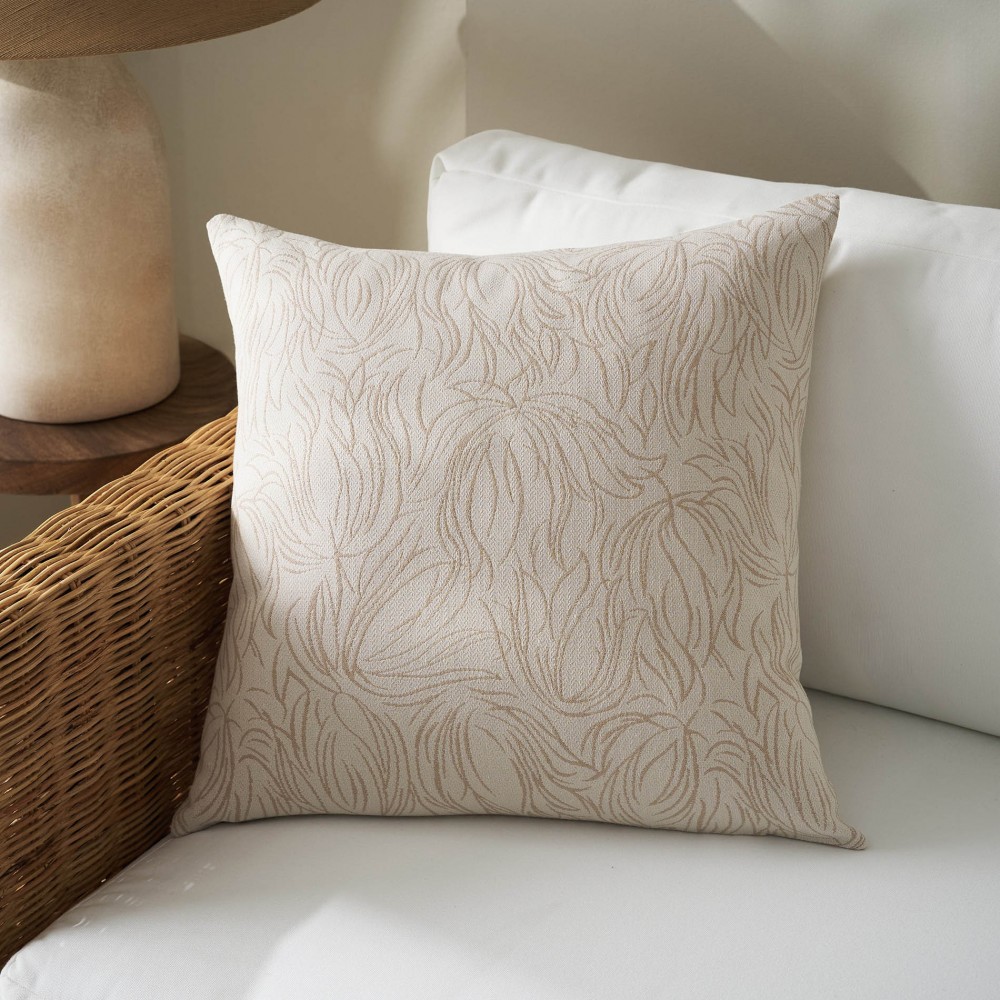 Μαξιλαροθήκη 50x50cm GOFIS HOME Delia Natural Ecru 563/05