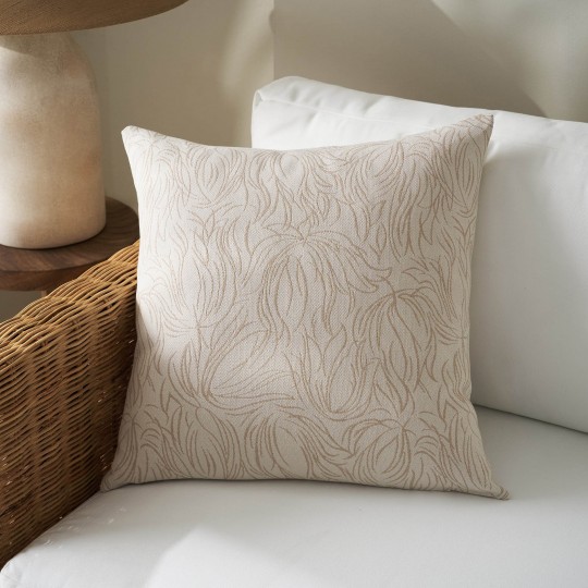 Μαξιλαροθήκη 50x50cm GOFIS HOME Delia Natural Ecru 563/05