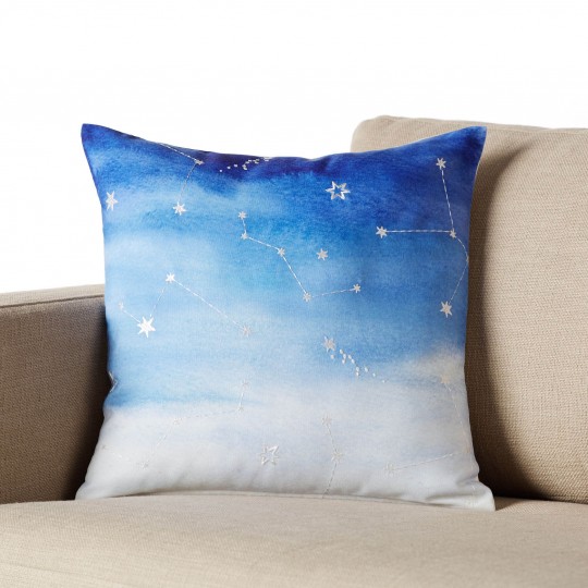 Μαξιλαροθήκη με κεντημένη λεπτομέρεια 43x43cm 640