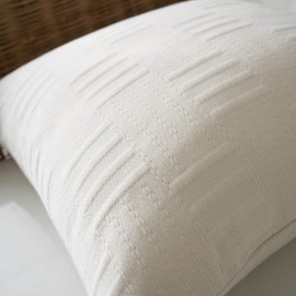 Μαξιλαροθήκη 50x50cm GOFIS HOME Calyra Ivory 654/05