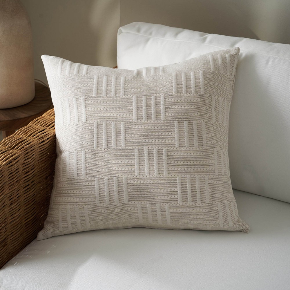 Μαξιλαροθήκη 50x50cm GOFIS HOME Calyra Natural Beige 654/06