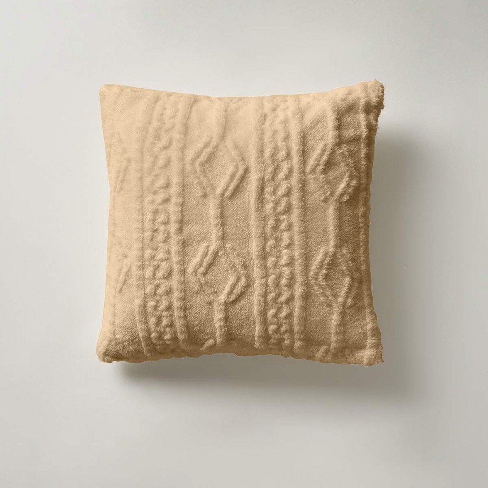 Μαξιλαροθήκη 43x43cm GOFIS HOME  Nellie Craft Beige 725/04