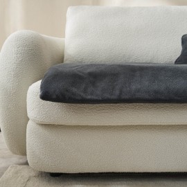 Sofa Topper 80x200cm GOFIS HOME  Nadinia Perl Grey 137