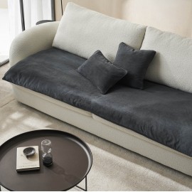 Sofa Topper 80x200cm GOFIS HOME  Nadinia Perl Grey 137