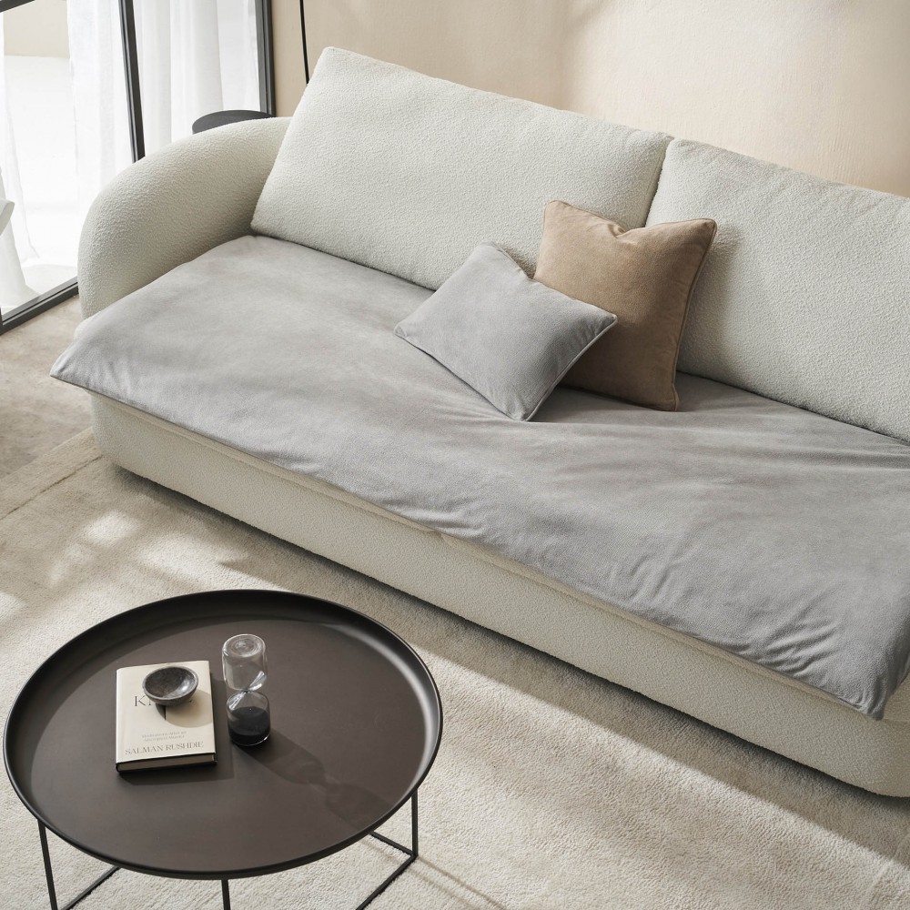 GOFIS HOME - Sofa Topper 80x200cm Nadinia Fog Grey 137