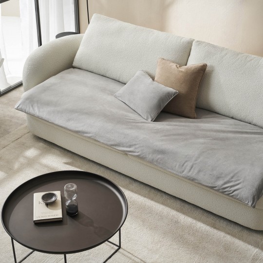 GOFIS HOME - Sofa Topper 80x200cm Nadinia Fog Grey 137