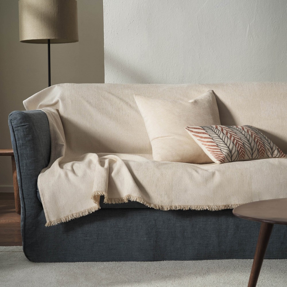 Ριχτάρι Τετραθέσιου 180x350cm GOFIS HOME  Zephyr Ecru 146/05