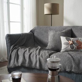 Ριχτάρι Τετραθέσιου 180x350cm GOFIS HOME  Zephyr Ink Grey 146/15