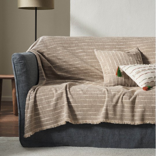 Ριχτάρι Πολυθρόνας 180x180cm GOFIS HOME  Vespera  Beige 148/06